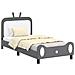 Struttura letto bambini con testata Grigio Chiaro 80 x 200 cm - Foto miniatura 1