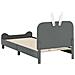 Struttura letto bambini con testata Grigio Chiaro 80 x 200 cm - Foto miniatura 7