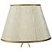 Lampada Da Tavolo Glam Flush In Ferro Dorato Con Paralume In Tessuto Crema - Foto miniatura 5