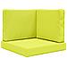 Cuscino per divano da esterno 3 pcs Verde Poliestere - Foto miniatura 1