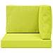 Cuscino per divano da esterno 3 pcs Verde Poliestere - Foto miniatura 6