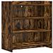 Credenza Rovere Fumo 75 x 36 x 80 cm Legno ingegnerizzato - Foto miniatura 1