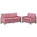 Set di divani 2 pcs Rosa Velluto - Foto miniatura 1