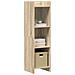Libreria Rovere Sonoma 30 x 30 x 111 cm Legno ingegnerizzato - Foto miniatura 2
