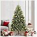 Albero di Natale artificiale pieghevole con coni Verde 210 cm - Foto miniatura 2