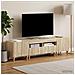Mobile TV LED a 3 pezzi Rovere Sonoma Legno ingegnerizzato - Foto miniatura 3