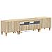 Mobile TV LED a 3 pezzi Rovere Sonoma Legno ingegnerizzato - Foto miniatura 1