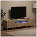 Mobile TV LED a 3 pezzi Rovere Sonoma Legno ingegnerizzato - Foto miniatura 7