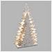 Albero di Natale Triplo Legno con 20 Luci LED da 35 cm - Foto miniatura 2