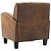 Poltrona Marrone In Similpelle Scamosciata - Foto miniatura 6