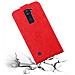 Custodia Compatibile Con Lg K8 2016 In Rosso Mela - Coperchio Protettivo In Design Flip Con Chiusura Magnetica - Foto miniatura 2