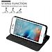 Custodia Compatibile Con Apple Iphone 6 / Iphone 6s In Nero Marrone - Coperchio Protettiva Con Chiusura Magnetica, Funzione Stand E Tasca Per Le Carte - Foto miniatura 7