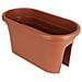 Jardiniere per balcone Venezia - 30 x 60 x H 27 cm - 18 L - Terracotta - Foto miniatura 1