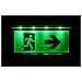 Emergenza Percorso Di Uscita Di Illuminazione Di Fuga Con Freccia Verso Il Basso - Foto miniatura 3