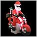 Babbo Natale Gonfiabile Sulla Moto Led Ip44 160 Cm - Foto miniatura 2