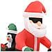 Babbo Natale Gonfiabile Sulla Moto Led Ip44 160 Cm - Foto miniatura 5