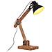 Lampada Da Scrivania Industriale Nera Rotonda 58x18x90 Cm E27 - Foto miniatura 1