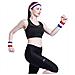 Sweatband Set (3 Pezzi) Sport Fascia Da Polso A Strisce Sweatbands Tessuto Di Spugna Wristband Athletic Esercizio Pallacanestro Polso Sweatband E Fasce Assorbimento Dellumidit Assorbimento Del Sudore Head Band - Foto miniatura 2