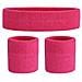 Sweatband Set (3 Pezzi) Sport Fascia Da Polso A Strisce Sweatbands Tessuto Di Spugna Wristband Athletic Esercizio Pallacanestro Polso Sweatband E Fasce Assorbimento Dellumidit Assorbimento Del Sudore Head Band - Foto miniatura 1