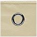 Scatole Portaoggetti con Coperchi 10pz Crema 32x32x32cm Tessuto - Foto miniatura 2