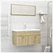 Set Mobili da Bagno 2 pz Rovere Sonoma in Legno Multistrato - Foto miniatura 2