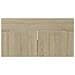 Set Mobili da Bagno 2 pz Rovere Sonoma in Legno Multistrato - Foto miniatura 4