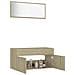 Set Mobili da Bagno 2 pz Rovere Sonoma in Legno Multistrato - Foto miniatura 7