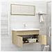 Set Mobili da Bagno 2 pz Rovere Sonoma in Legno Multistrato - Foto miniatura 9