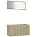 Set Mobili da Bagno 2 pz Rovere Sonoma in Legno Multistrato - Foto miniatura 1