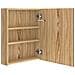 Armadietto Bagno con Specchio e LED Rovere 50x14x60 cm - Foto miniatura 7
