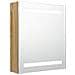 Armadietto Bagno con Specchio e LED Rovere 50x14x60 cm - Foto miniatura 1