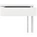Scrivania Lineare A Tre Cassetti, Colore Bianco Lucido, Cm 125 X 76 X 51 - Foto miniatura 6