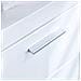 Mobili Amanda - Cassettiera Portaoggetti Da Bagno, Legno, Bianco Liscio (alta Lucentezza), 37 X 79 X 31 Cm - Foto miniatura 2