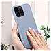 Cover Iphone 13 Pro Silicone Semi-rigido Finitura Soft-touch Grigio Chiaro - Foto miniatura 2