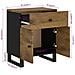 Comodino 50x33x60cm Legno Massello Di Mango E Legno Multistrato - Foto miniatura 10