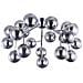 Lampada A Soffitto Contemporanea Dallas Metallo Cromo 20 Luci Diffusori Fumè - Foto miniatura 1