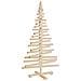 Albero Di Natale Decorativo In Legno 120 Cm Legno Massello Pino - Foto miniatura 3