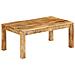 Tavolino Da Salotto 100x55x40 Cm In Legno Massello Di Mango - Foto miniatura 1
