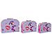 Set Di Scatole Decorative Dkd Home Decor Lilla Metallo Cartone 28 X 9,5 X 20 Cm - Foto miniatura 3