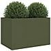 Fioriera Verde Oliva 62x47x46 cm in Acciaio - Foto miniatura 5