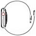 Cinturino Per Apple Watch 42/44/45mm Acciaio Inox Stile Milanese, Argento - Foto miniatura 2