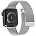 Cinturino Per Apple Watch 42/44/45mm Acciaio Inox Stile Milanese, Argento - Foto miniatura 5