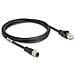 Cavo M12 codificato D a 4 pin maschio per RJ45 maschio PVC 2 m - Foto miniatura 1