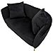 Divanetto Bucarest Nero Cm 127x74x71 - Foto miniatura 5