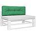 Cuscino Per Pallet Verde 120x40x12 Cm In Tessuto - Foto miniatura 3