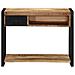 Tavolo Consolle 100x35x75 Cm In Legno Massello Di Mango Grezzo - Foto miniatura 2