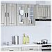 Pensile Da Cucina Con Porta In Vetro Porto Grigio Sonoma - Foto miniatura 3