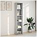 Libreria Grigio Sonoma 40x30x189 Cm In Legno Multistrato - Foto miniatura 3