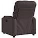Poltrona Massaggiante Reclinabile Marrone Scuro in Tessuto - Foto miniatura 4