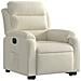 Poltrona Alzapersona Reclinabile Elettrica Crema in Velluto - Foto miniatura 4